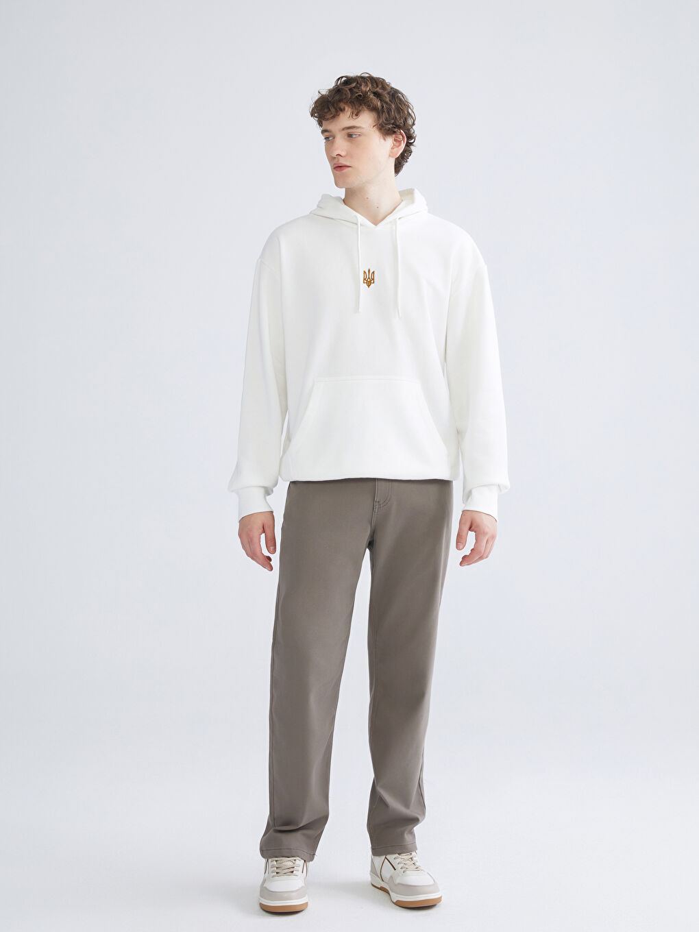 Худі Чоловіче З Вишивкою І Довгим Рукавом З Капюшоном-1