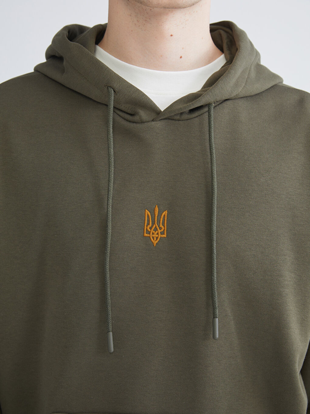 Худи с капюшоном и длинным рукавом, вышитое, для мужчин-2