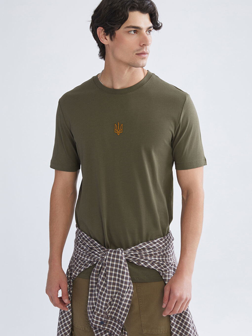 Crew Neck Embroidered Men's T-Shirt