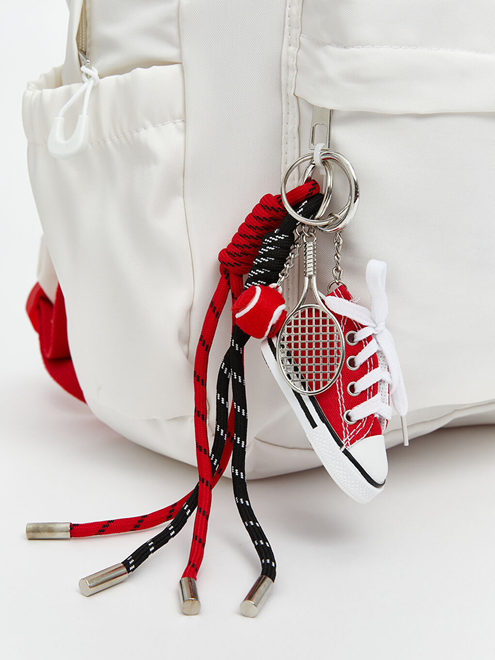 Ekru Laptop Bölmeli Kadın Sırt Çantası-3