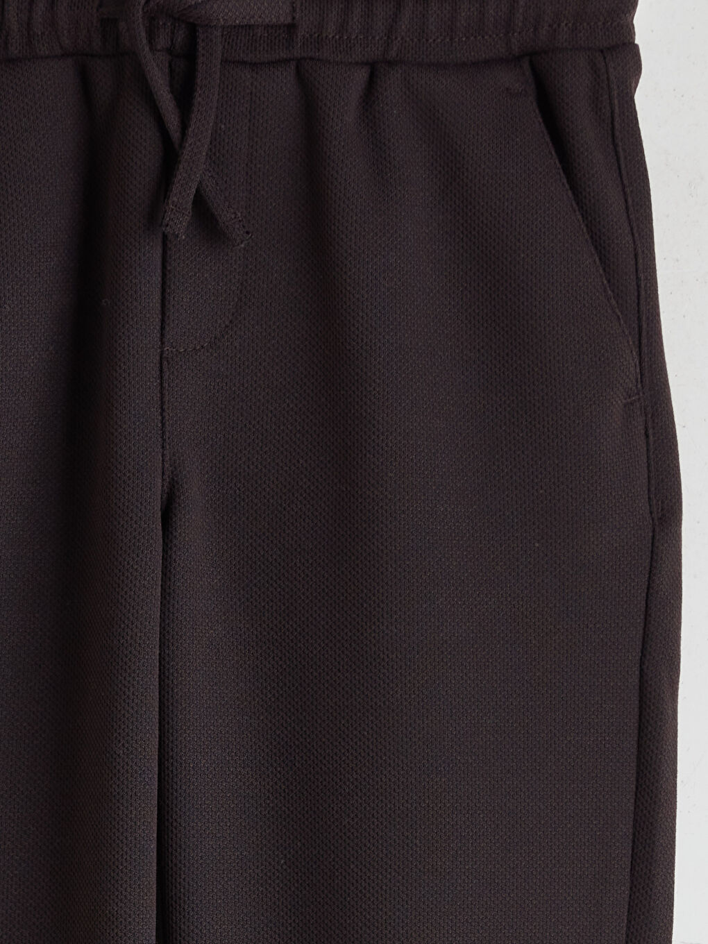 Kahverengi Beli Lastikli Erkek Çocuk Pantolon-2