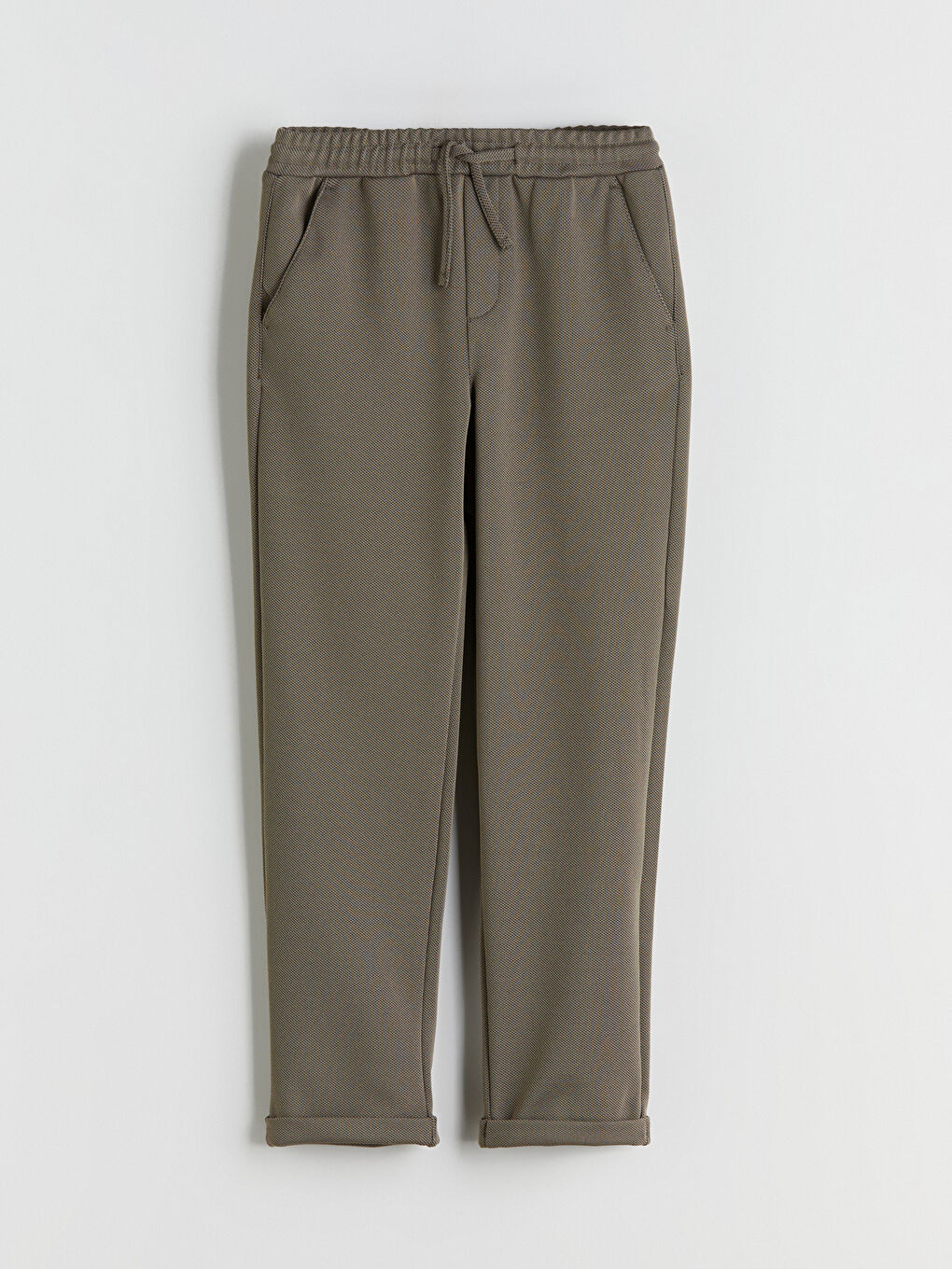 Yeşil Beli Lastikli Erkek Çocuk Pantolon