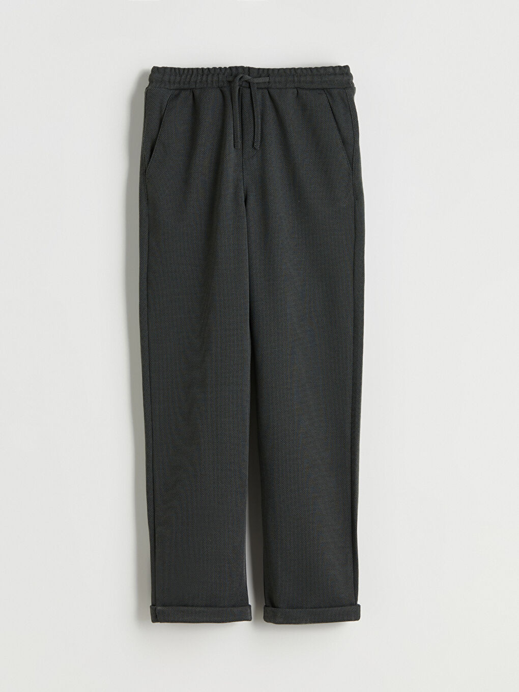 Petrol Beli Lastikli Erkek Çocuk Pantolon