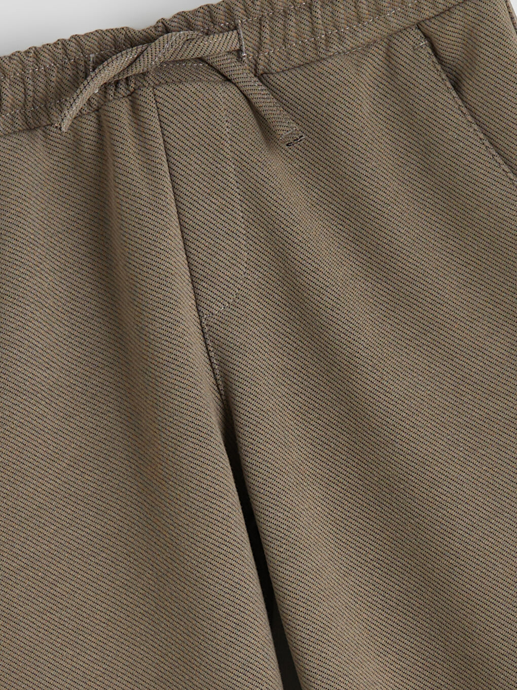 Kahverengi Beli Lastikli Dokulu Erkek Çocuk Pantolon-1