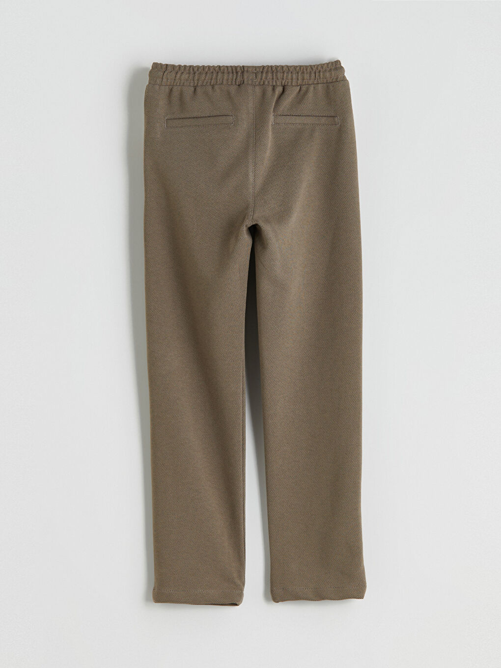 Kahverengi Beli Lastikli Dokulu Erkek Çocuk Pantolon-2