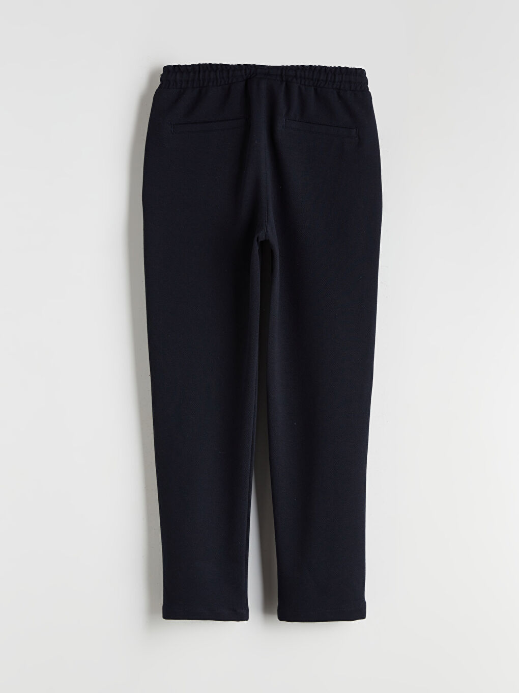 Lacivert Beli Lastikli Dokulu Erkek Çocuk Pantolon-1