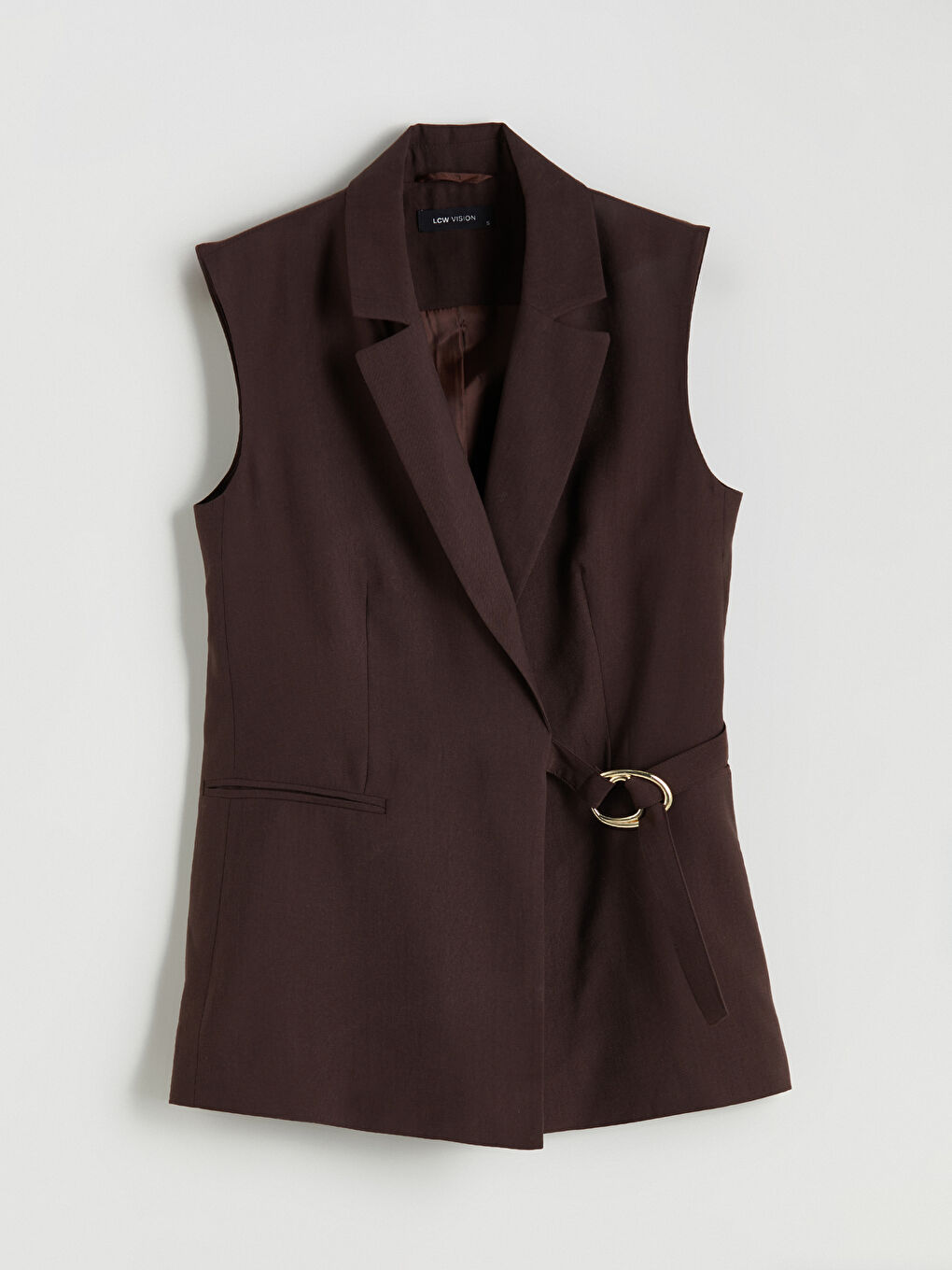 Double Breasted Women's Classic Vest-4