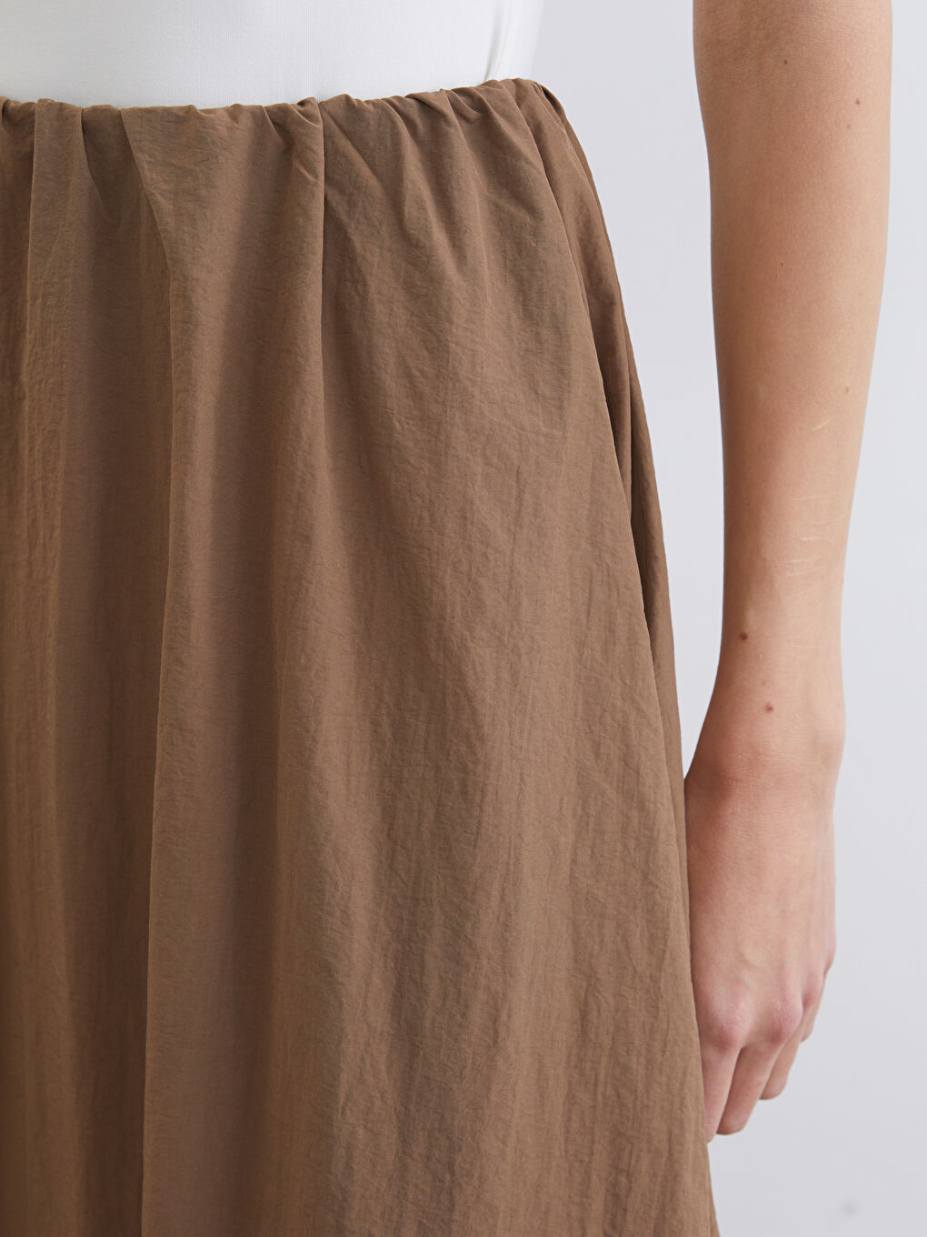 Jupe à Taille Élastiquée-2