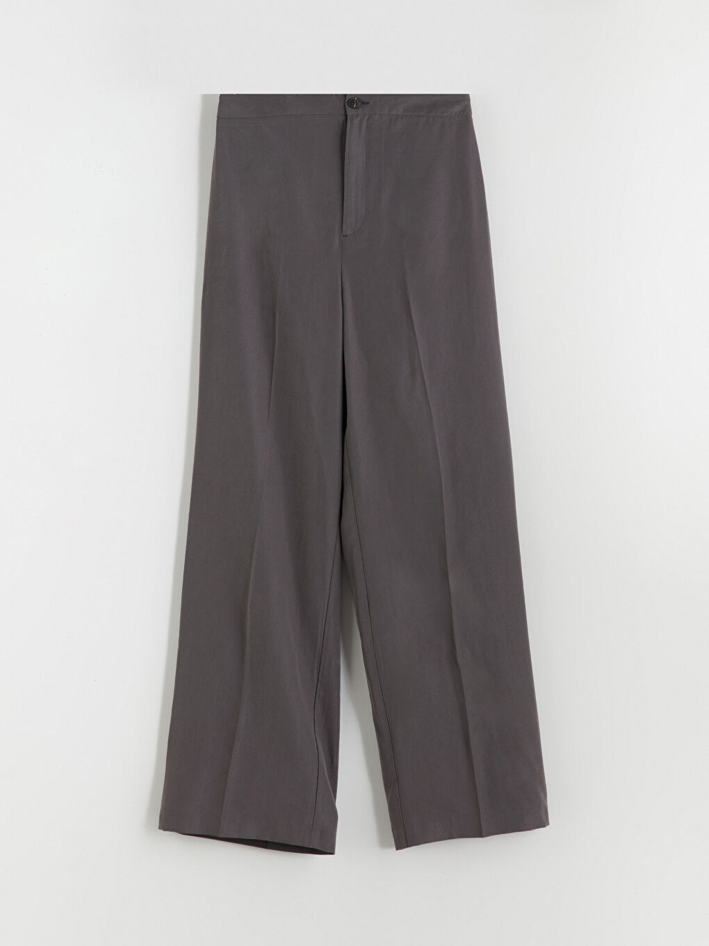 Antrasit Dar Fit Modal Karışımlı Kadın Pantolon-4