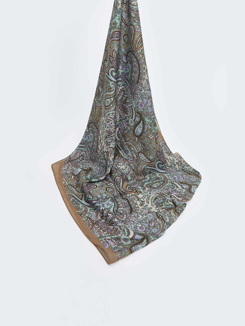 Yeşil Desenli Kadın Şal