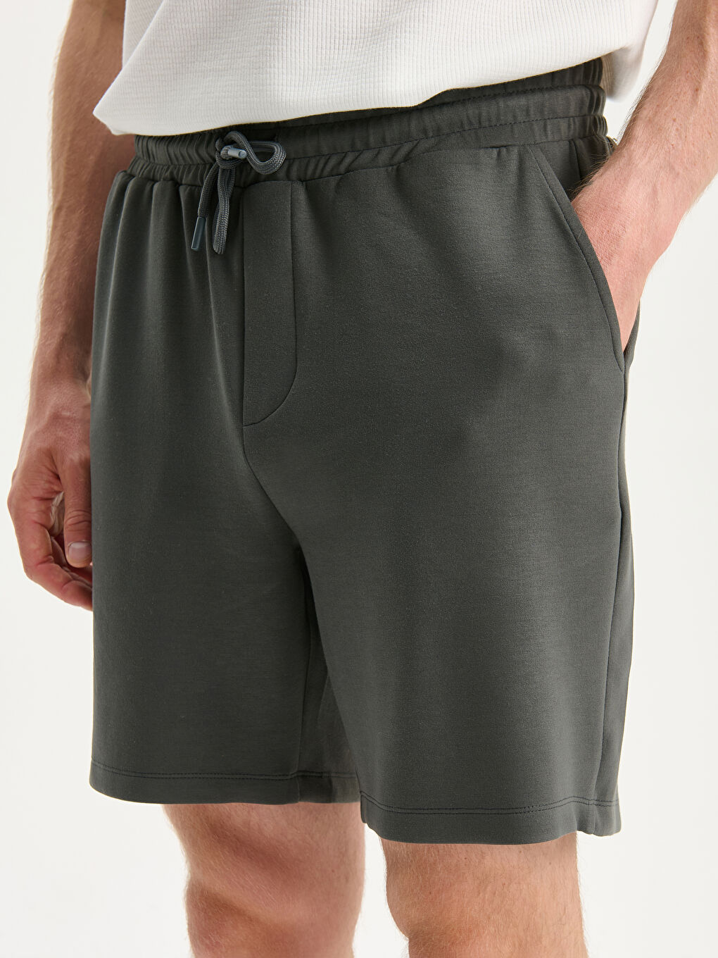 Yeşil Standart Kalıp Erkek Şort-5