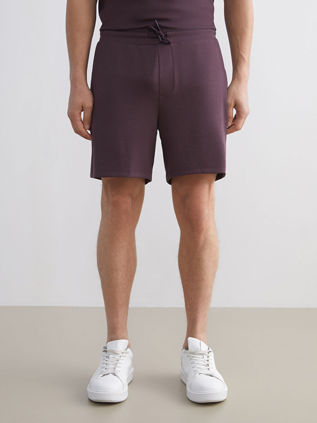 Mürdüm Standart Kalıp Erkek Şort-2