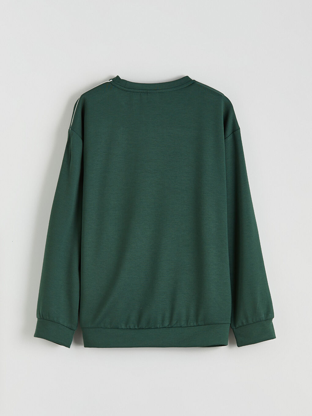 Yeşil Bisiklet Yaka Erkek Çocuk Sweatshirt-2