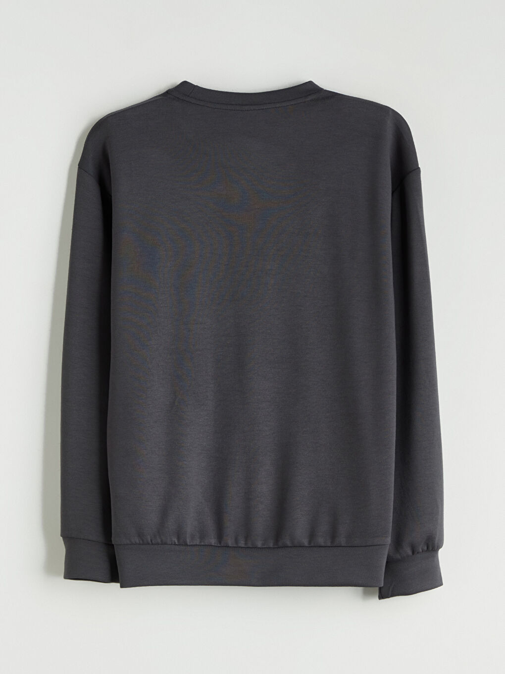 Antrasit Bisiklet Yaka Erkek Çocuk Sweatshirt-2