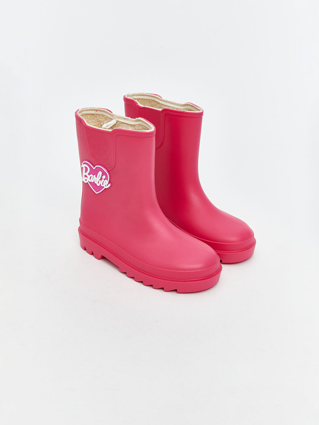 Fuşya Barbie Baskılı Kız Çocuk Yağmur Botu