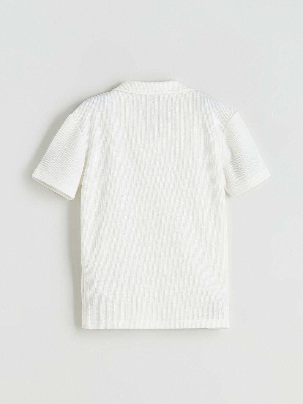 Ekru Polo Yaka Kısa Kollu Erkek Çocuk Tişört-2
