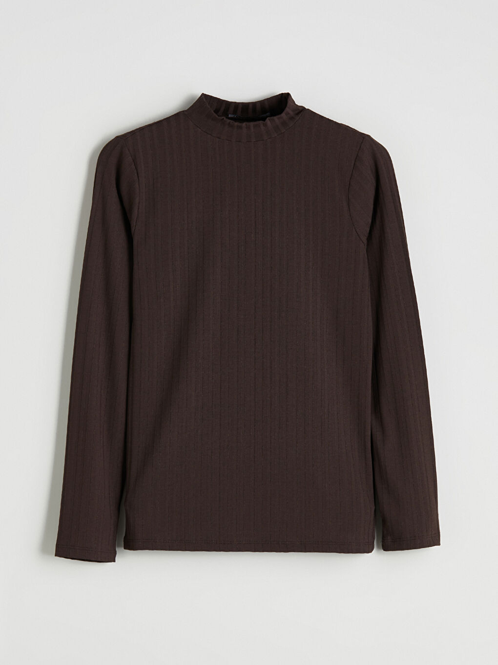 Kahverengi Dik Yaka Kadın Body-6