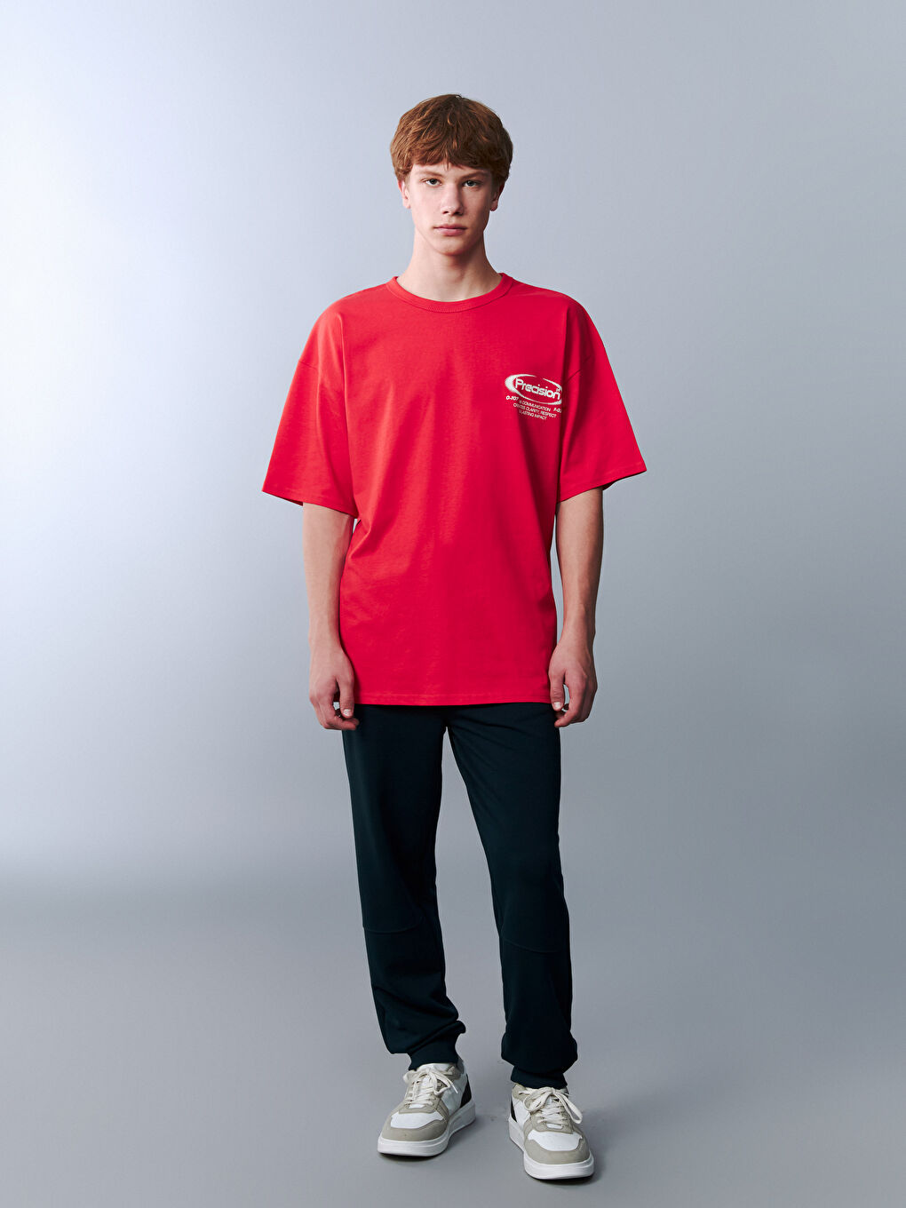 Crew Neck Teenage Boys' T-Shirt-1