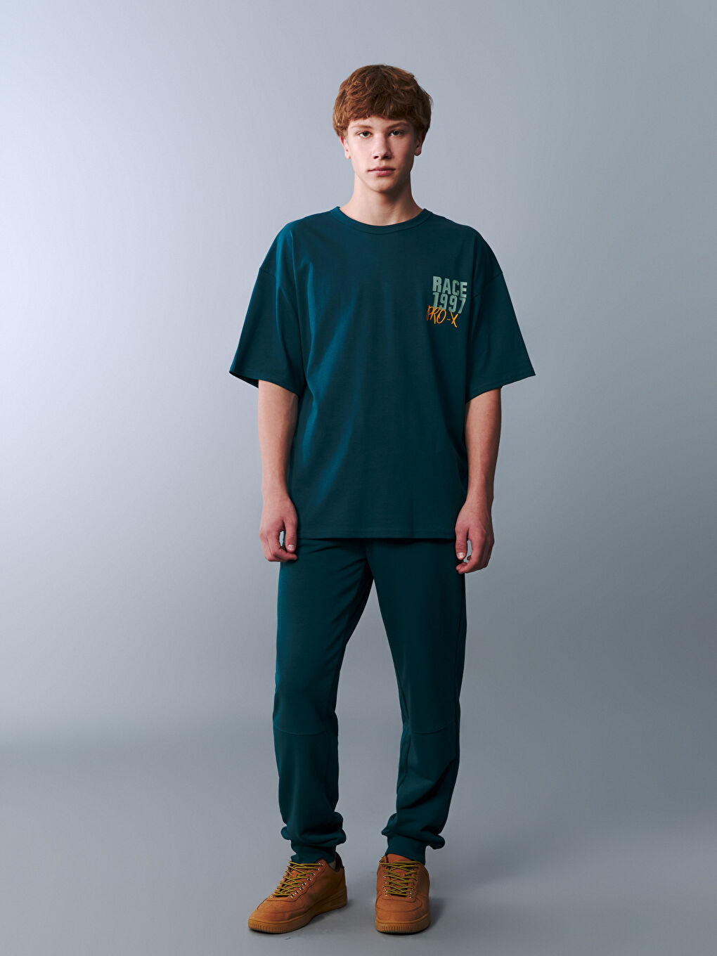 Crew Neck Teenage Boys' T-Shirt-1