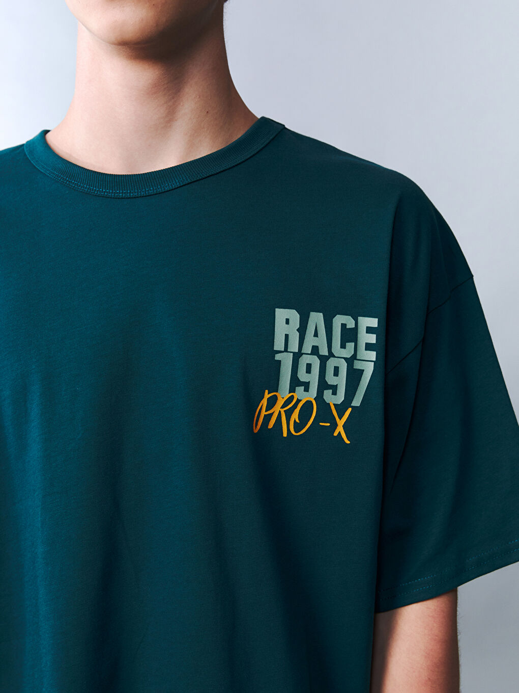 Crew Neck Teenage Boys' T-Shirt-2