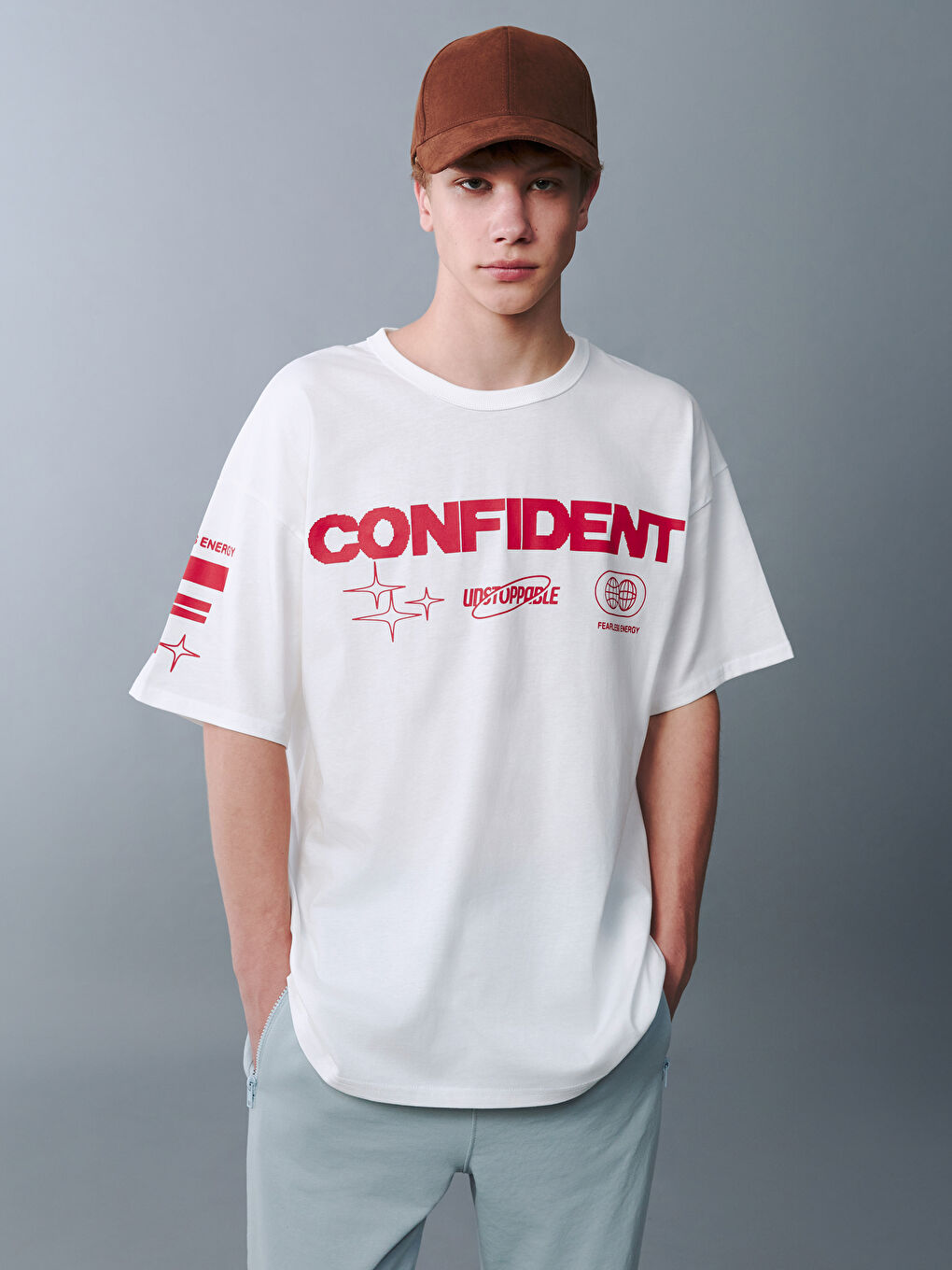 Crew Neck Teenage Boys' T-Shirt