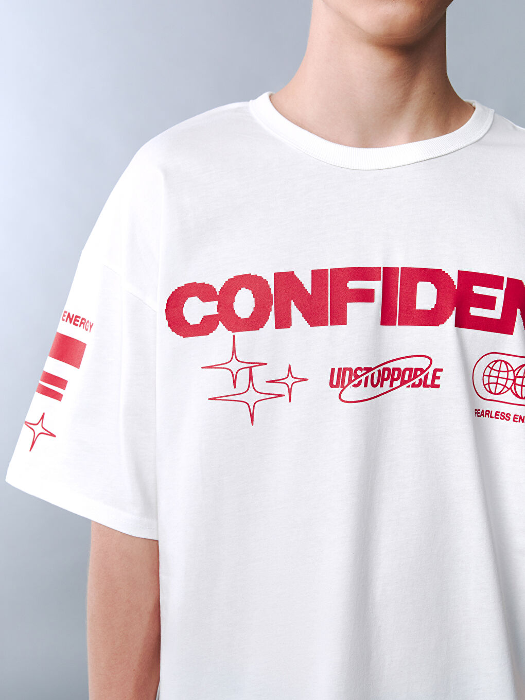 Crew Neck Teenage Boys' T-Shirt-2
