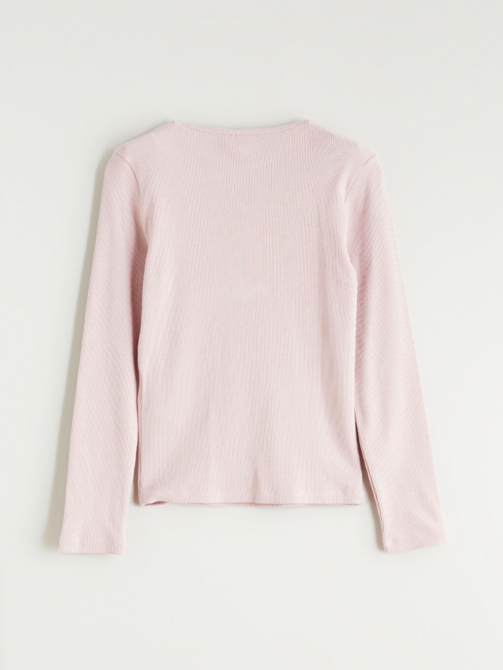 Pembe Bisiklet Yaka Kız Çocuk Tişört-2