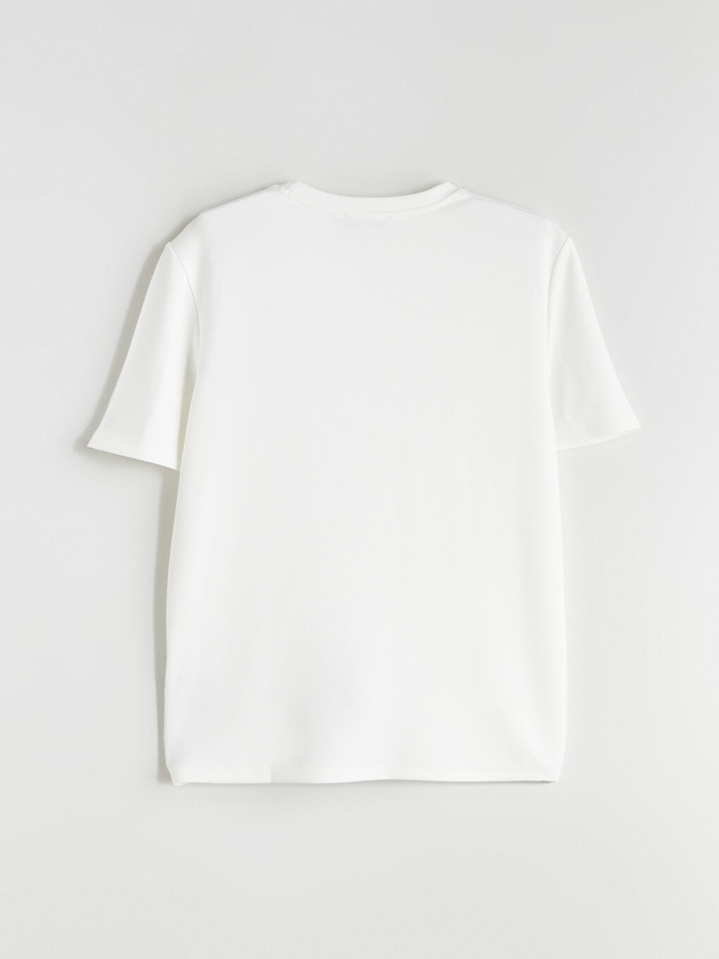 Ekru Bisiklet Yaka Basic Kısa Kollu Erkek Çocuk Tişört-2