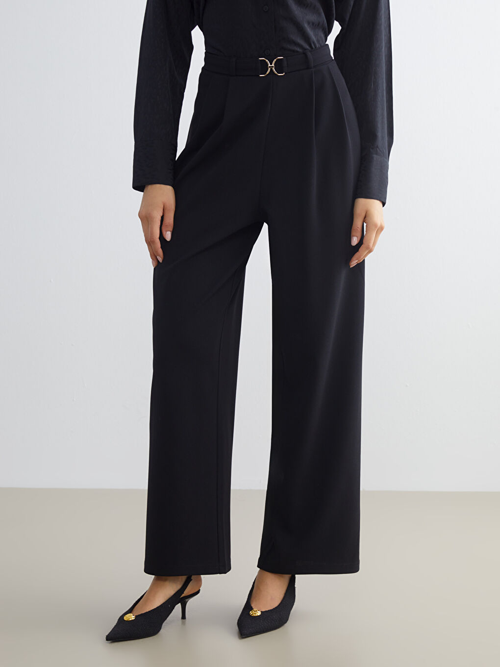 Pantalone za žene sa kaišem-1