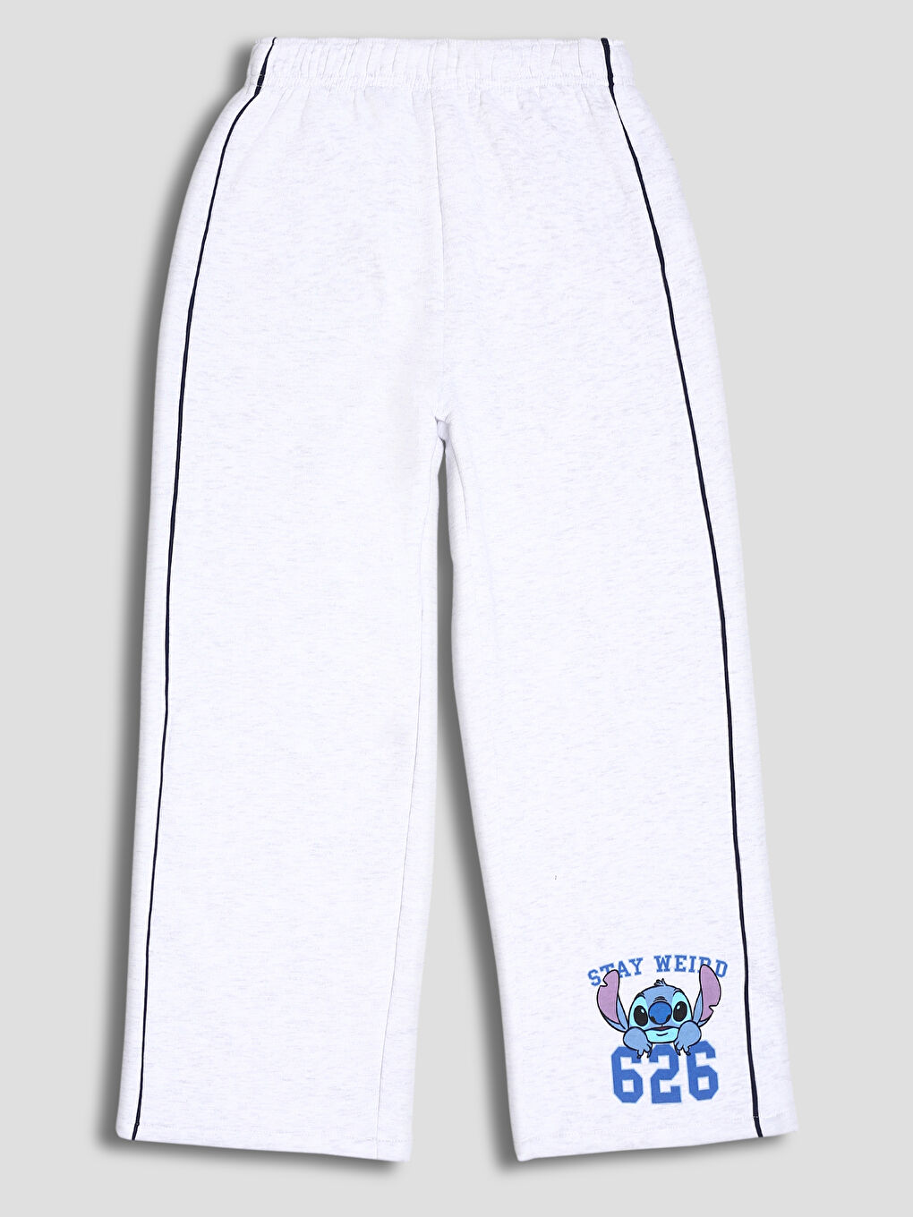 Elasticated Waist Stitch Printed Girls' Sweatpants