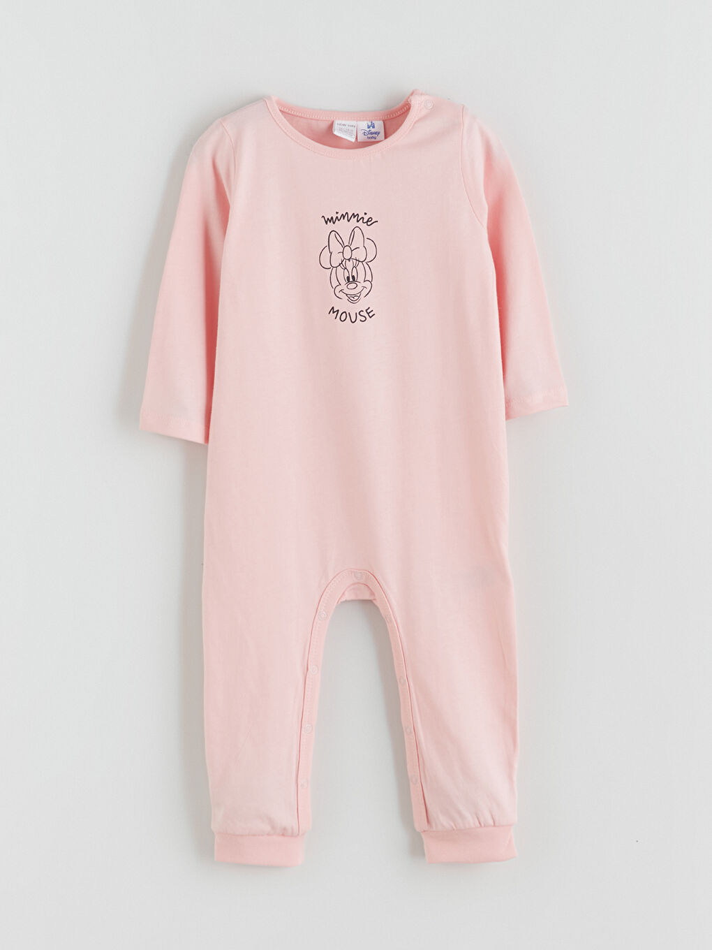 LCW baby Crew Neck Minnie Mouse Printed Baby Girl Rompers 2 Pack -W5KH45Z1-G21