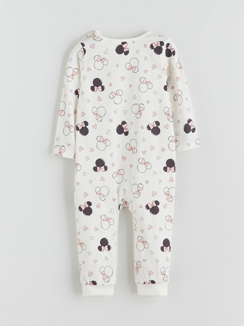 LCW baby Crew Neck Minnie Mouse Printed Baby Girl Rompers 2 Pack -W5KH45Z1-G21