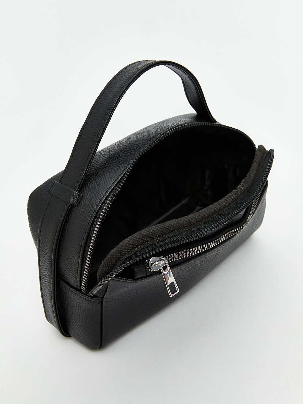 Siyah Deri Görünümlü Erkek El Çantası-3