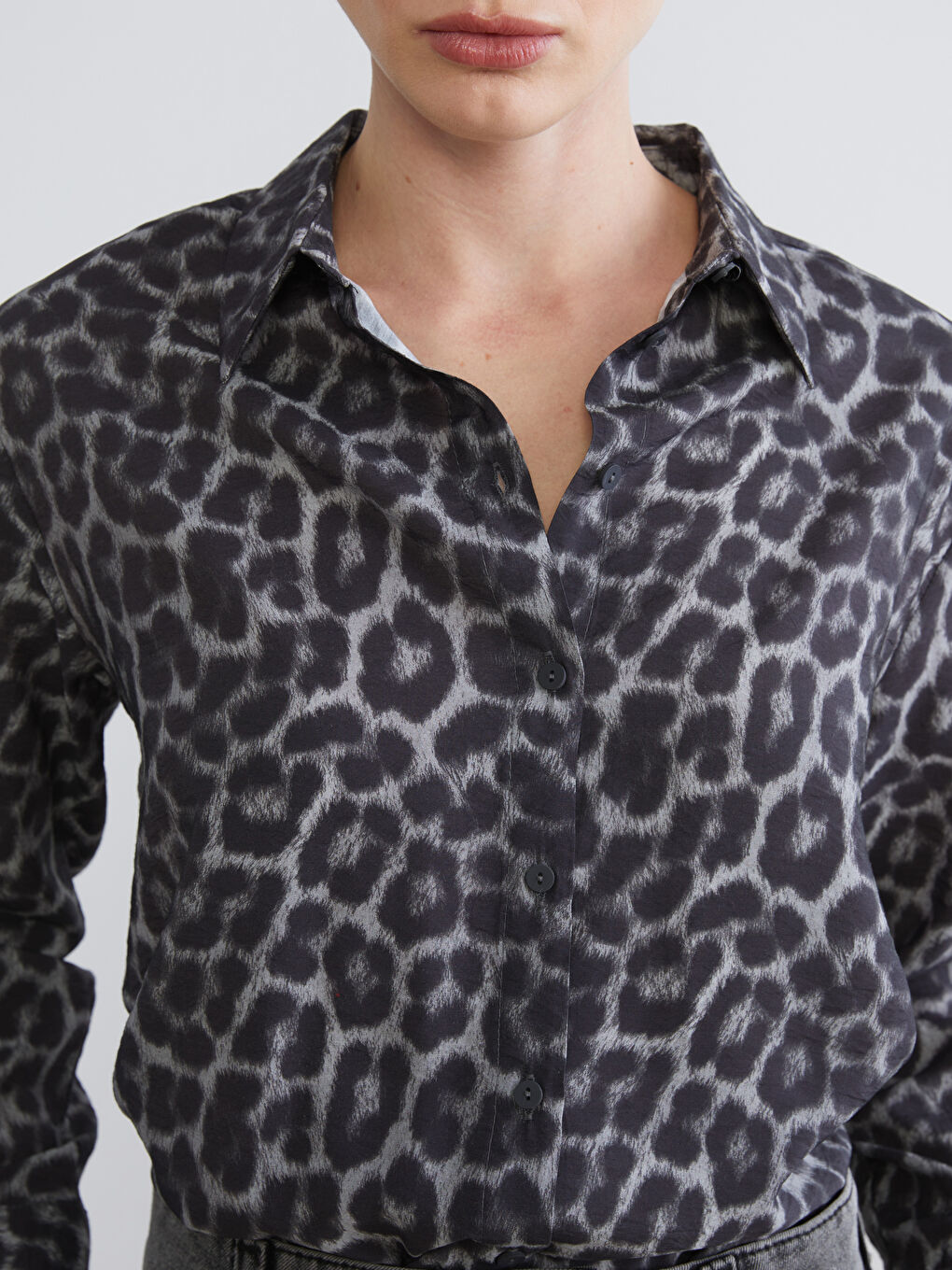 Leopard Print Women's Shirt-2