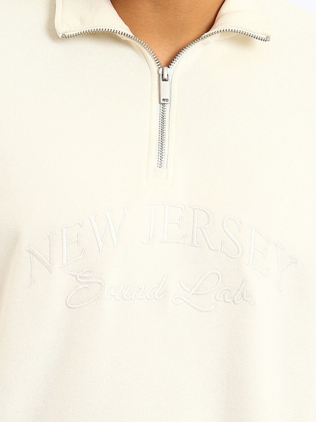 Trichterkragen Bedrucktes Herren Sweatshirt-2