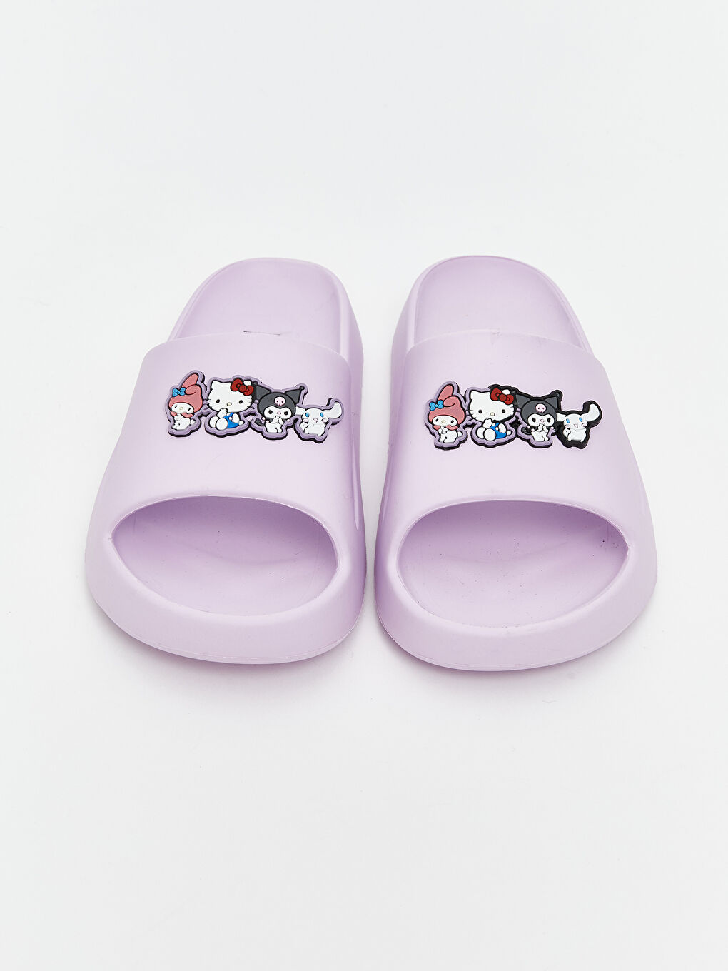 Lila Hello Kitty Baskılı Kız Çocuk Terlik-2