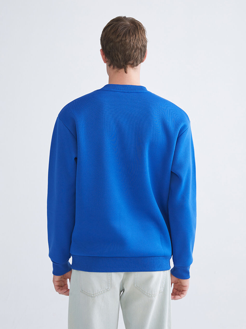 მრგვალი საყელო მამაკაცის სპორტული ზედა-3