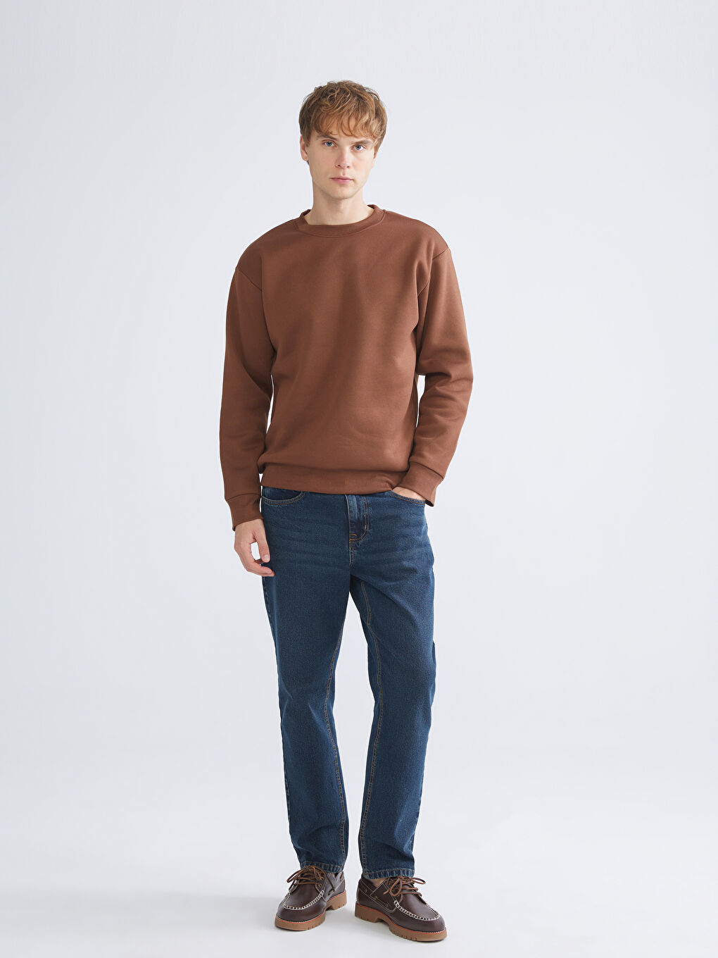 Свитшот с круглым вырезом для мужчин-1