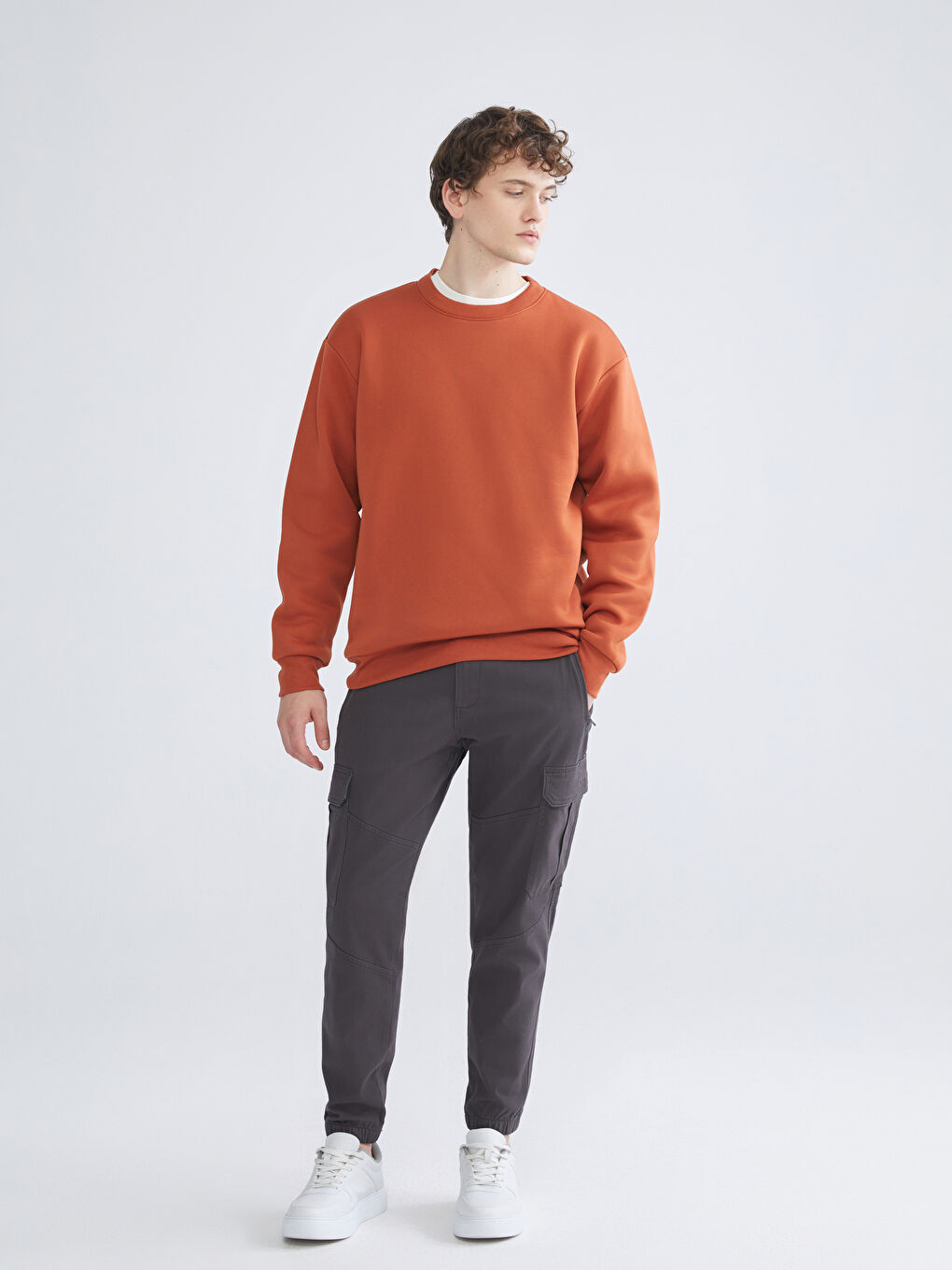 Свитшот с круглым вырезом для мужчин-1