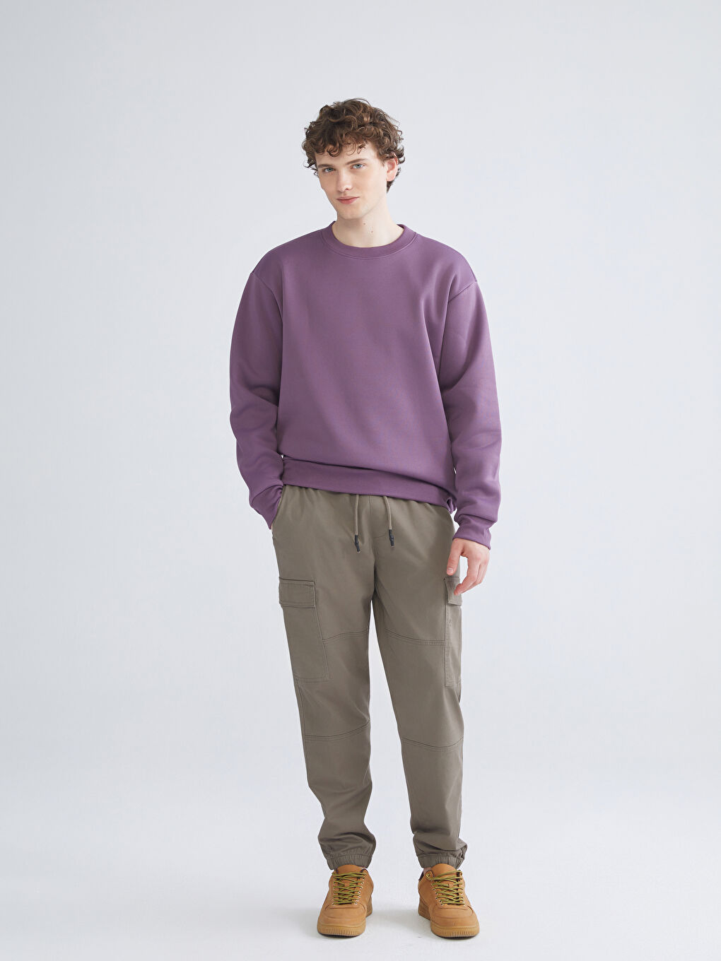 Crew Neck Men's Sweatshirt-1