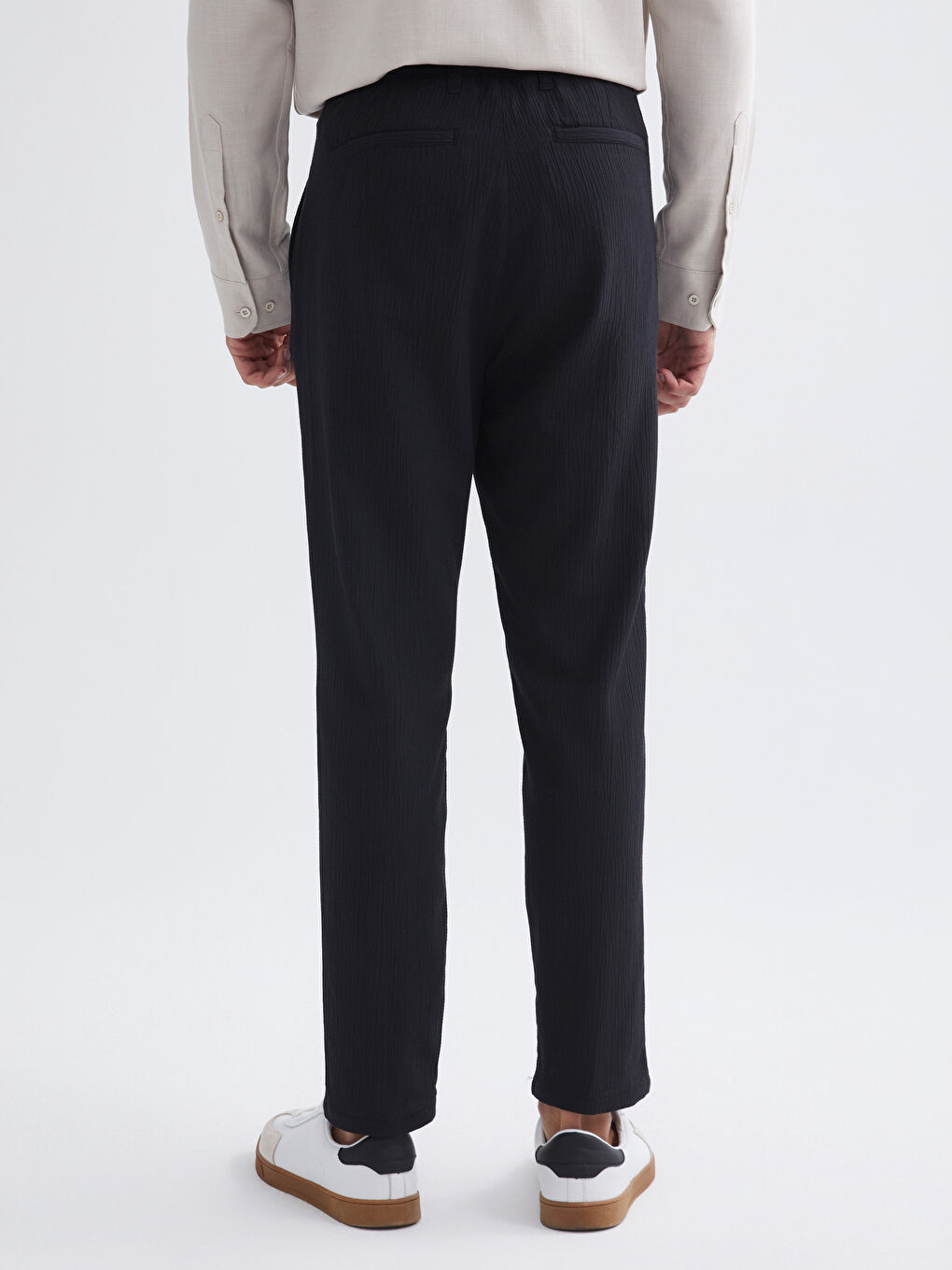 Siyah Slim Fit Erkek Pantolon-7