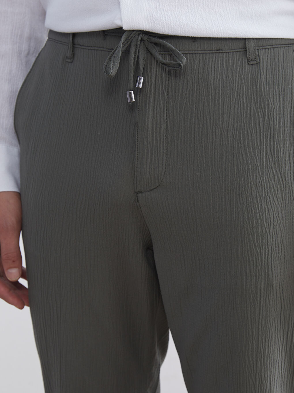 Yeşil Slim Fit Erkek Pantolon-5