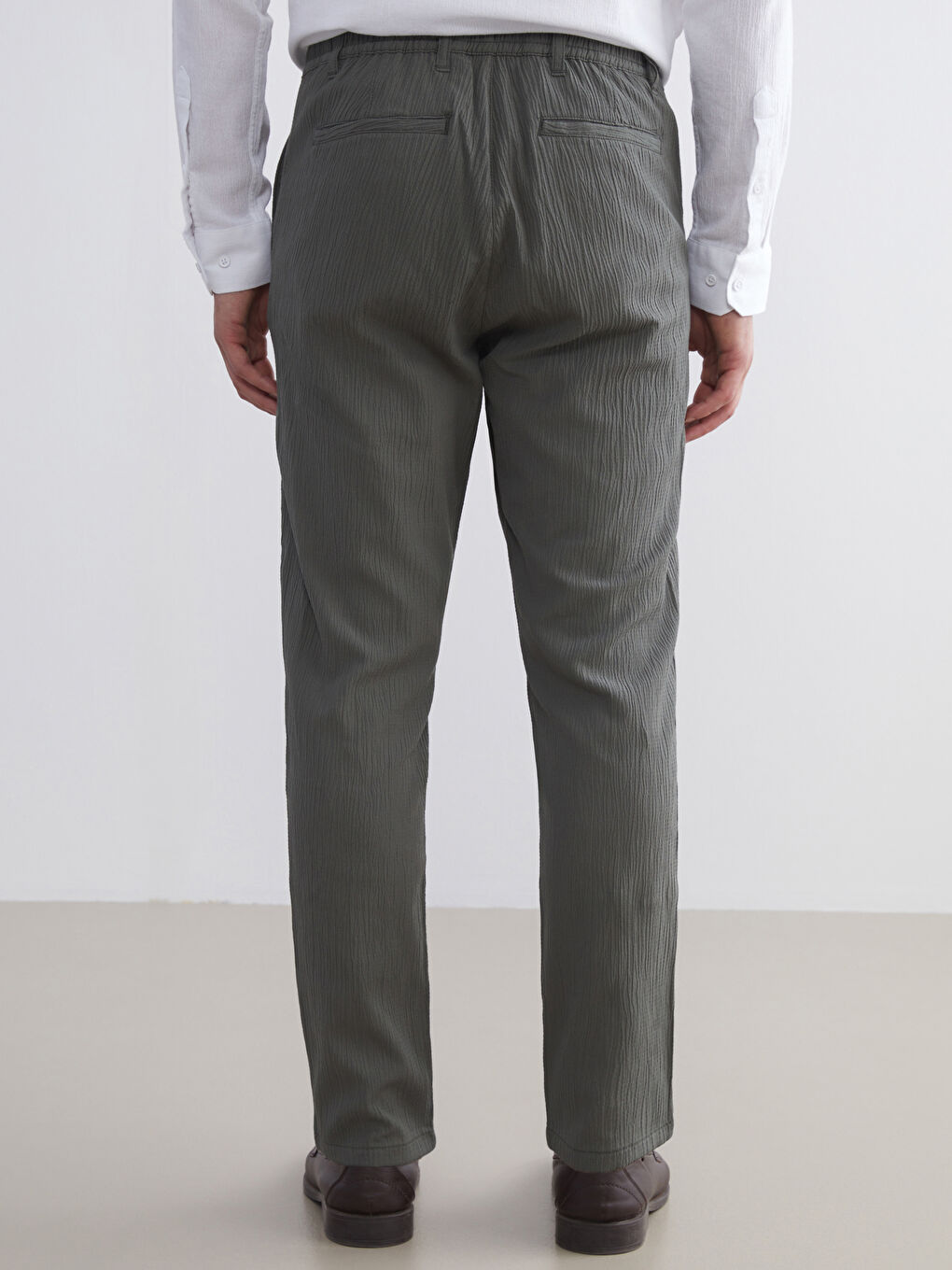 Yeşil Slim Fit Erkek Pantolon-7