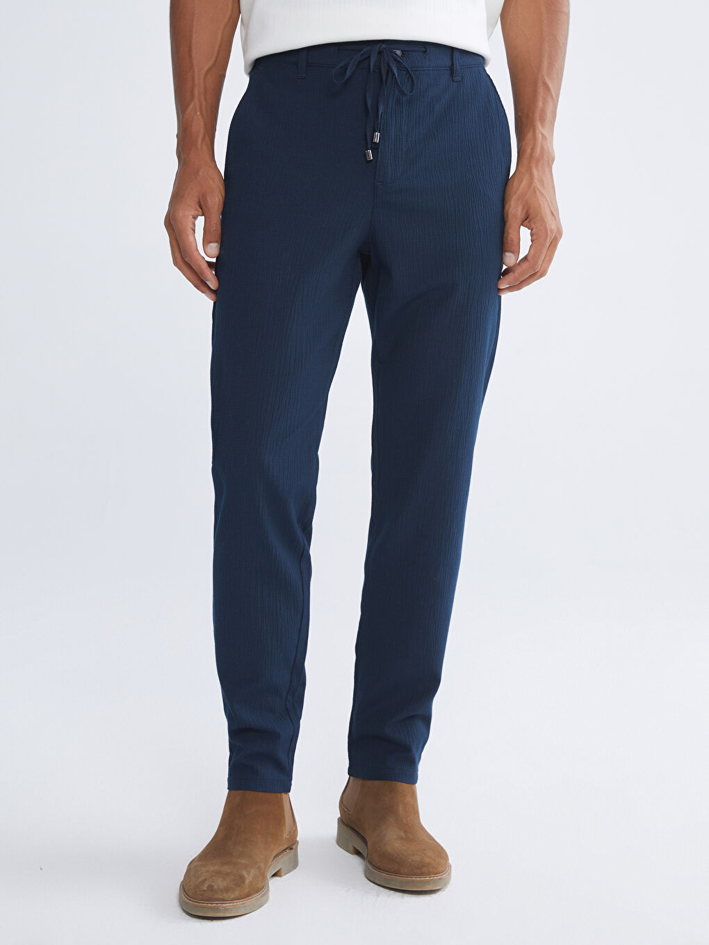 Lacivert Slim Fit Erkek Pantolon-1