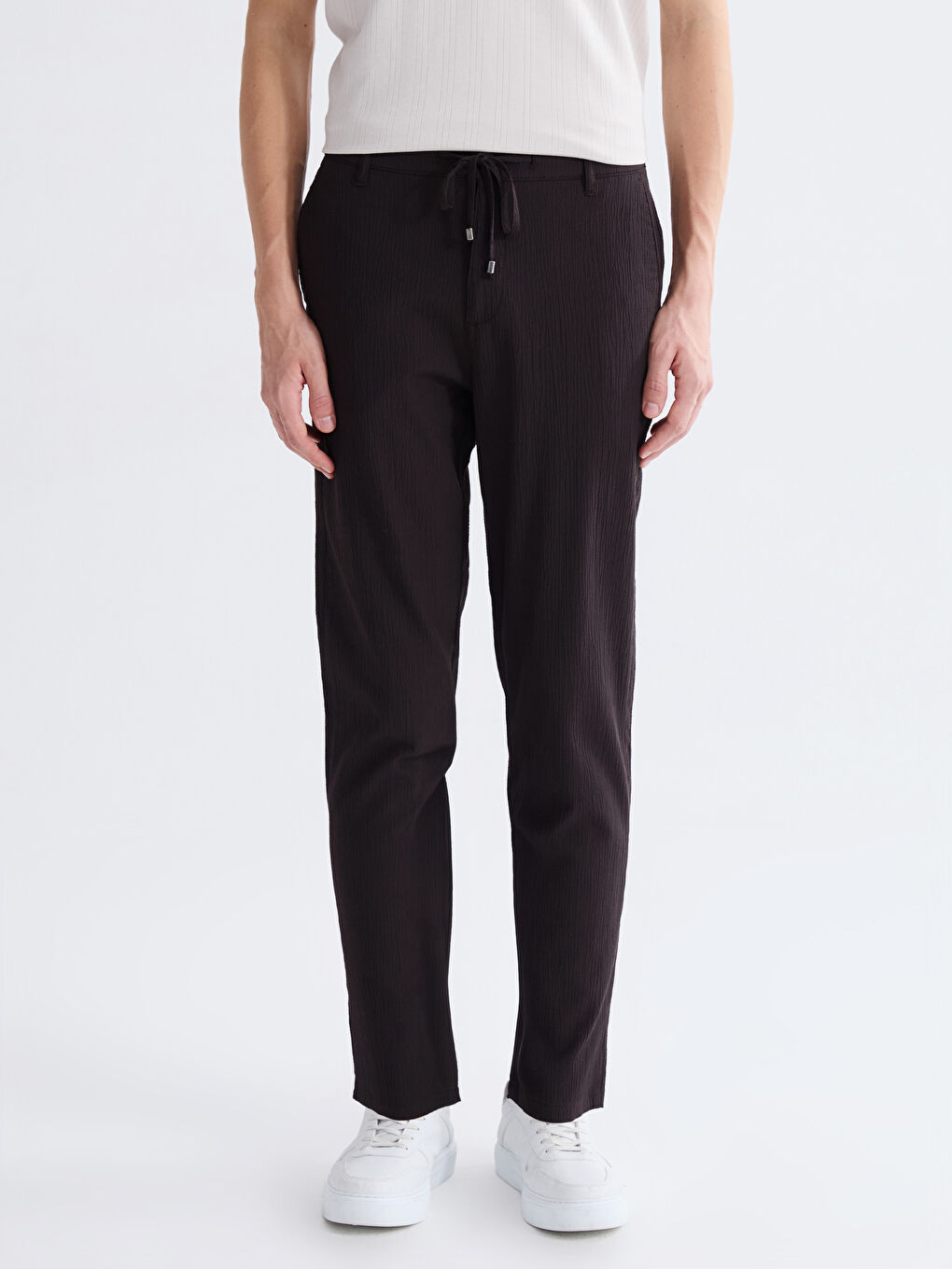 Kahverengi Slim Fit Erkek Pantolon-2