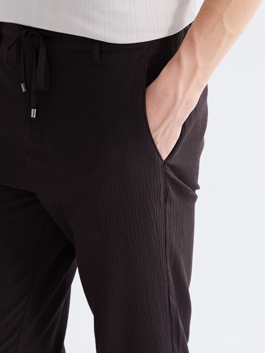 Kahverengi Slim Fit Erkek Pantolon-4