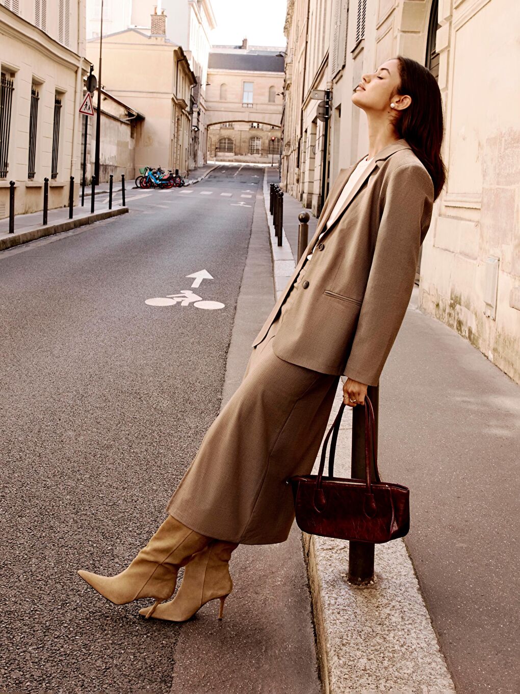 Woman BROWN Skirt-1