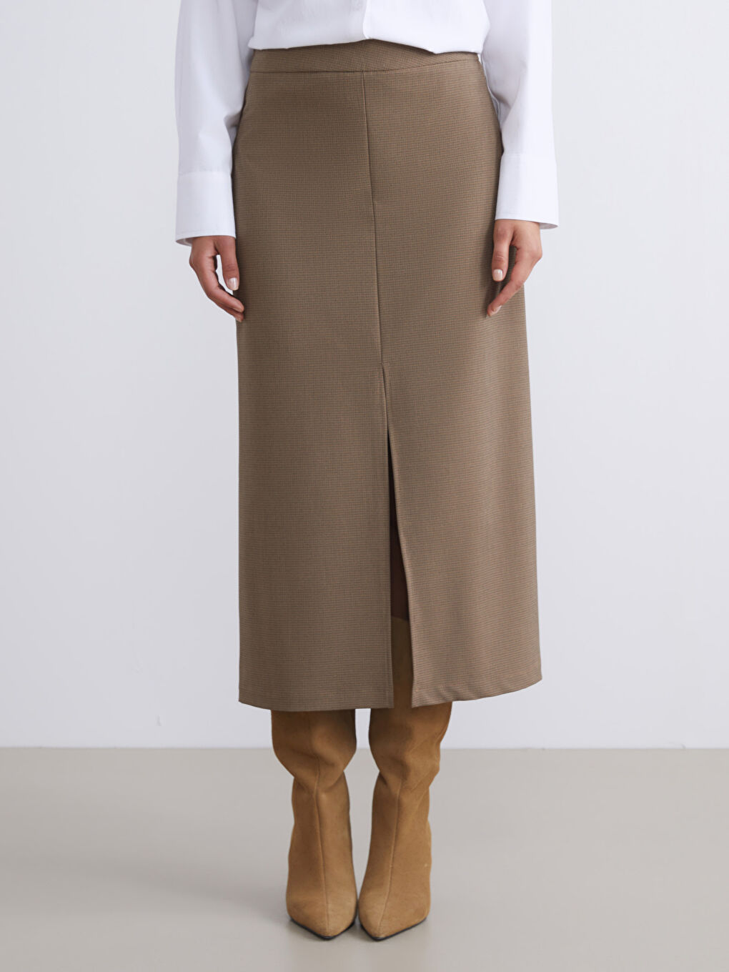 Woman BROWN Skirt-3
