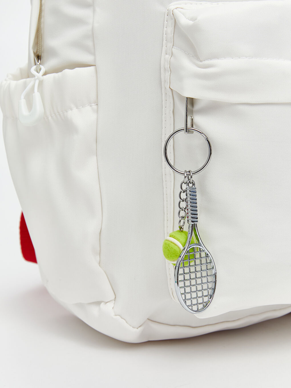 Ekru Laptop Bölmeli Kadın Sırt Çantası-3