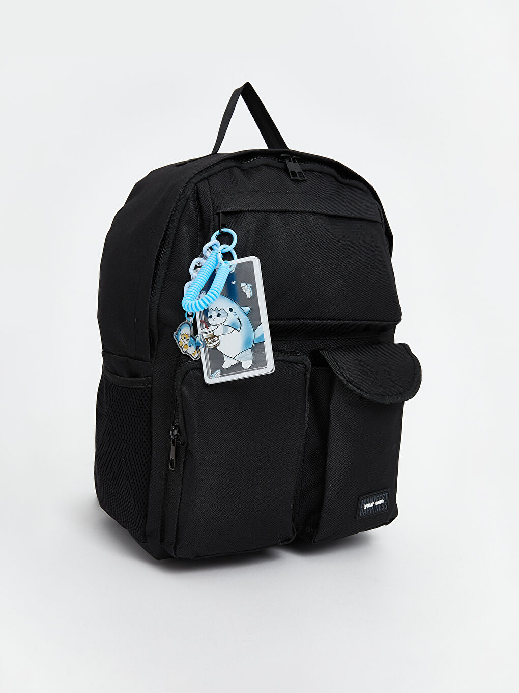 Siyah Çok Bölmeli Kadın Sırt Çantası-1